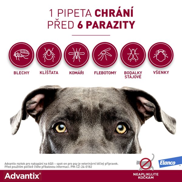 Advantix pro psy do 4 kg spot-on 4x0,4 ml 
