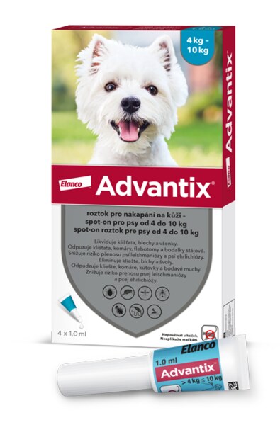 Advantix pro psy 4-10 kg spot-on 4x1 ml