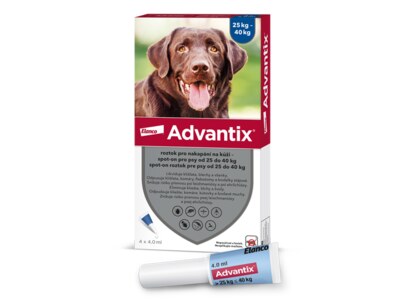 Advantix pro psy nad 25 kg spot-on 4x4 ml Advantix pro psy nad 25 kg spot-on 4x4 ml