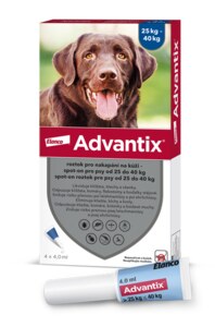 Advantix pro psy 25-40 kg spot-on 4x4 ml Advantix pro psy 25-40 kg spot-on 4x4 ml