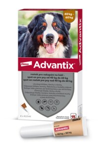Advantix pro psy 40-60 kg spot-on 4x6 ml Advantix pro psy 40-60 kg spot-on 4x6 ml
