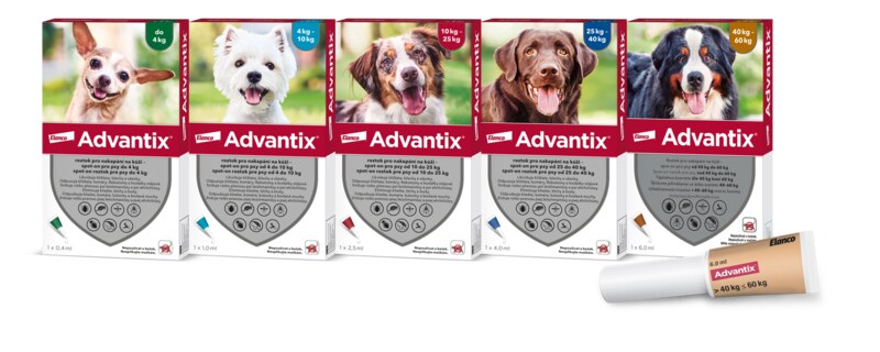 Advantix pro psy do 4 kg spot-on 1x0,4 ml