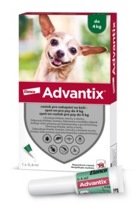 Advantix pro psy do 4 kg spot-on 1x0,4 ml Advantix pro psy do 4 kg spot-on 1x0,4 ml