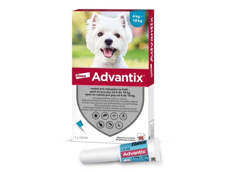Advantix pro psy 4-10 kg spot-on 1x1 ml