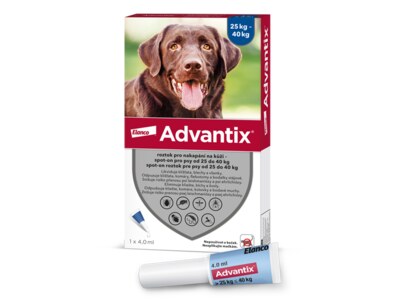 Advantix pro psy nad 25 kg spot-on 1x4 ml