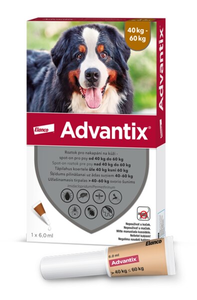 Advantix pro psy 40-60 kg spot-on 1x6 ml 