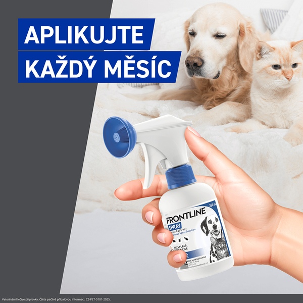 Frontline Spray 2,5 mg/ml kožní sprej roztok 250 ml Frontline Spray 2,5 mg/ml kožní sprej roztok 250 ml