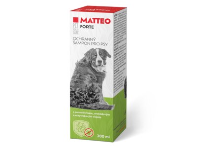 Pet health care MATTEO antiparazitní šampon pro psy 200 ml Pet health care MATTEO antiparazitní šampon pro psy 200 ml