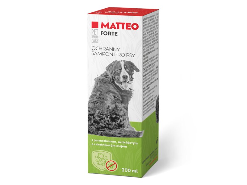 Pet Health Care Matteo antiparazitní šampon pro psy 200 ml