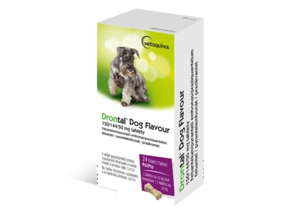 Drontal Dog Flavour 150/144/50 mg 24 tablet