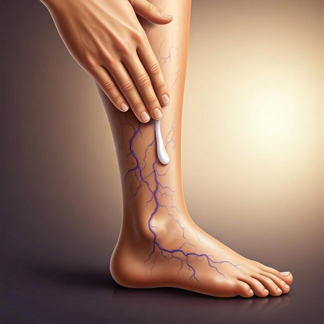 Křečové žíly a metličkové žilky