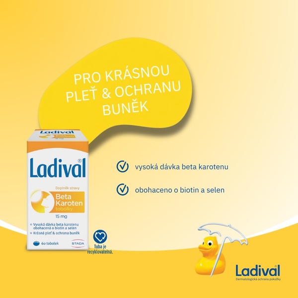 Ladival Beta Karoten 15 mg 60 tobolek