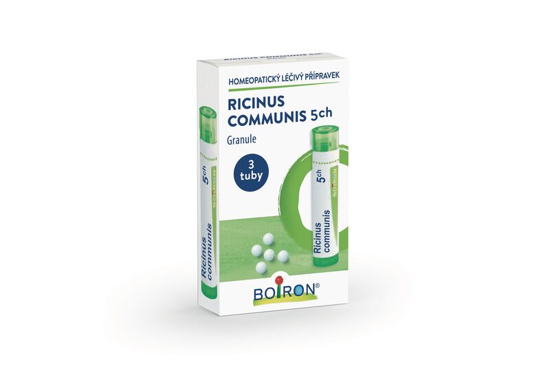 Boiron Ricinus Communis 5CH granule 4 g 3 tuby Boiron Ricinus Communis 5CH granule 4 g 3 tuby
