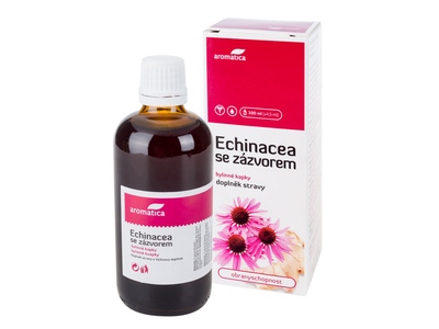 Aromatica Echinacea se zázvorem bylinné kapky 100 ml Aromatica Echinacea se zázvorem bylinné kapky 100 ml