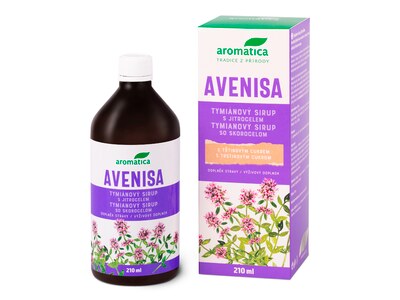 Aromatica Avenisa tymiánový sirup s jitrocelem 210 ml 