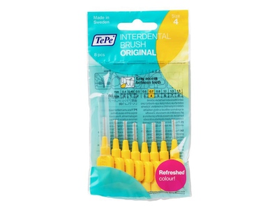 TePe Original mezizubní kartáčky 0,7 mm žluté 8 ks TePe Original mezizubní kartáčky 0,7 mm žluté 8 ks