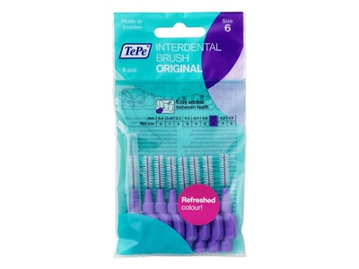 TePe Original mezizubní kartáčky 1,1 mm fialové 8 ks TePe Original mezizubní kartáčky 1,1 mm fialové 8 ks