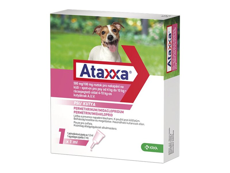 Ataxxa spot-on pro psy od 4 kg do 10 kg 1x1 ml