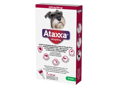 Ataxxa spot-on pro psy od 10 kg do 25 kg 1x2,5 ml