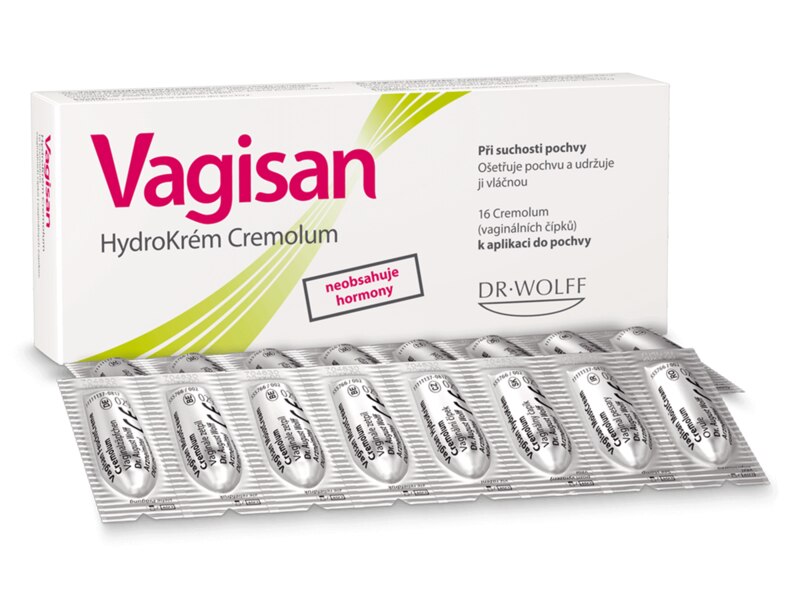Vagisan HydroKrém Cremolum 16 čípků