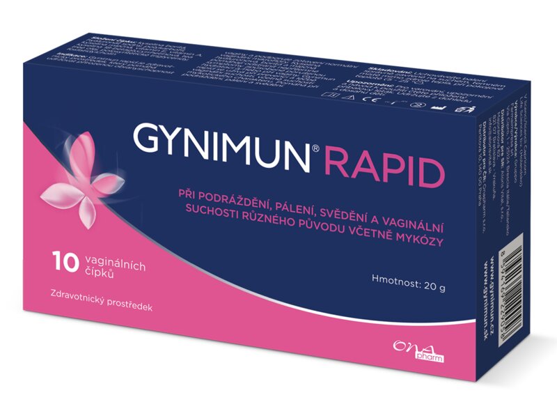 Gynimun Rapid 10 vaginálních čípků