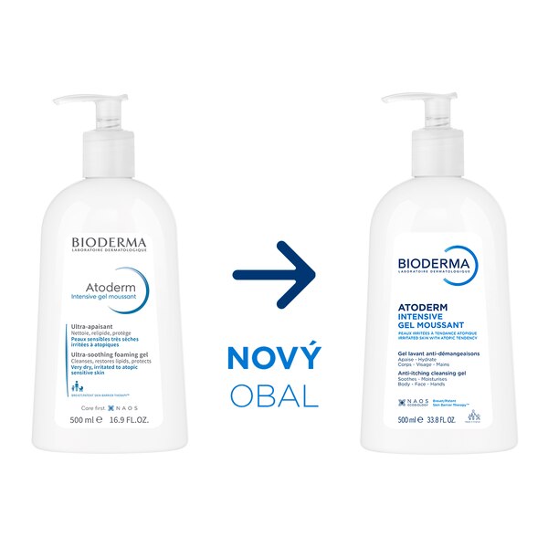 Bioderma Atoderm Intensive Moussant čisticí gel 500 ml
