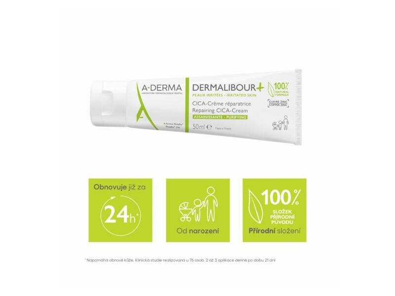 A-Derma Dermalibour+ reparační Cica-krém 100 ml 