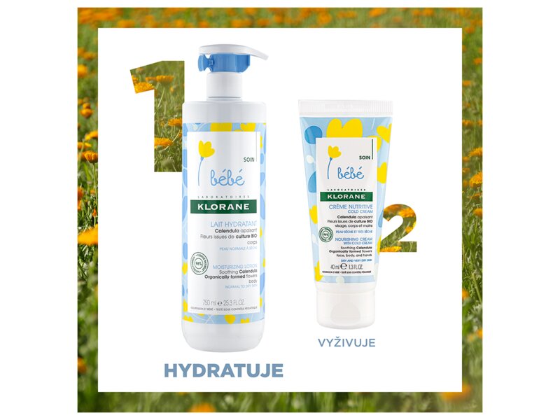 Klorane Bébé hydratační mléko 500 ml