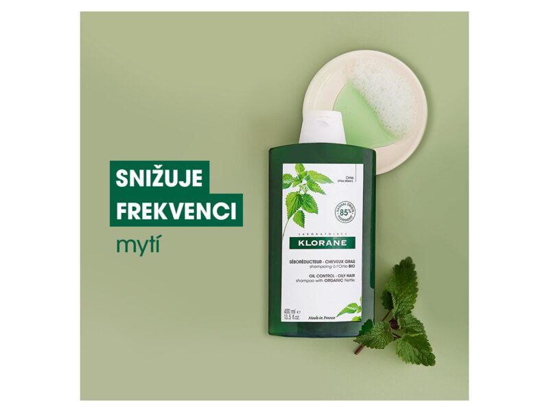 Klorane Šampon s BIO kopřivou 400 ml