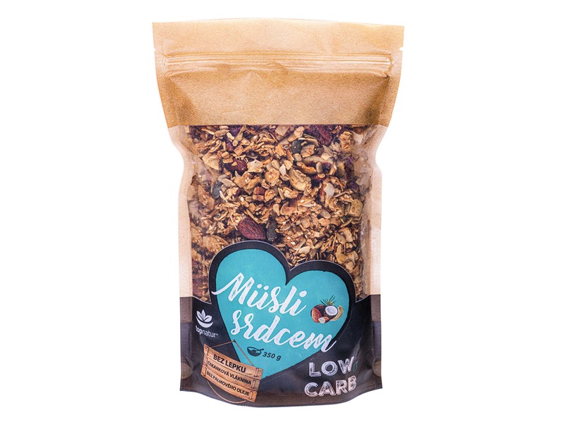 Topnatur Low Carb Müsli srdcem Paleo&Kokos 350 g