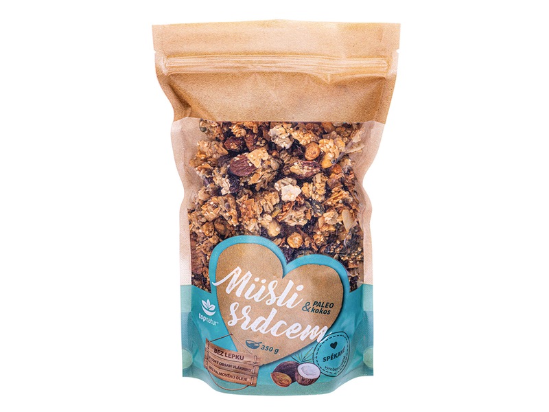 Topnatur Müsli srdcem paleo&kokos 350 g