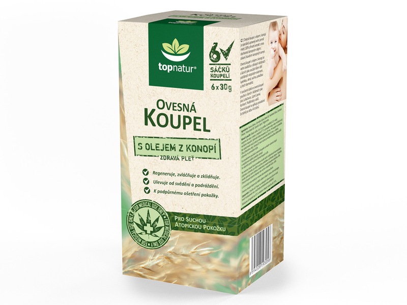 Topnatur Ovesná koupel s olejem z konopí 6x30 g Topnatur Ovesná koupel s olejem z konopí 6x30 g