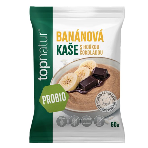 Topnatur Probio kaše Banán s čokoládou 60 g