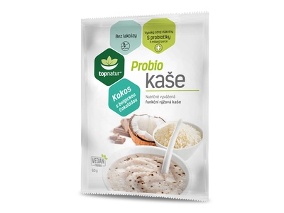 Topnatur Probio kaše kokos s belgickou čokoládou 60 g