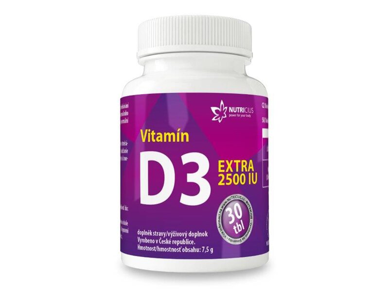 Nutricius Vitamín D3 Extra 2500 IU 30 tablet
