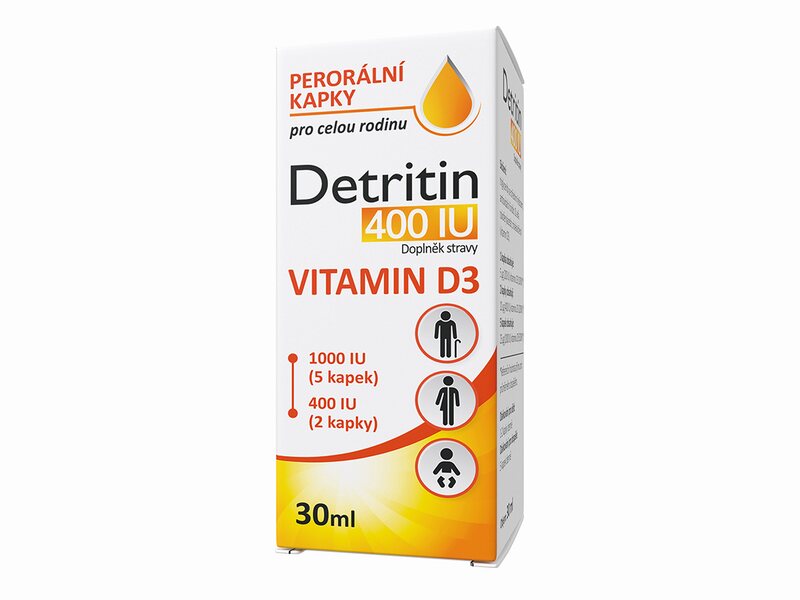 Detritin Vitamin D3 kapky 400 IU 30 ml
