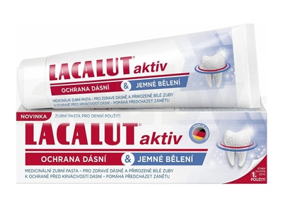 Lacalut Aktiv Ochrana dásní & jemné bělení zubní pasta 75 ml