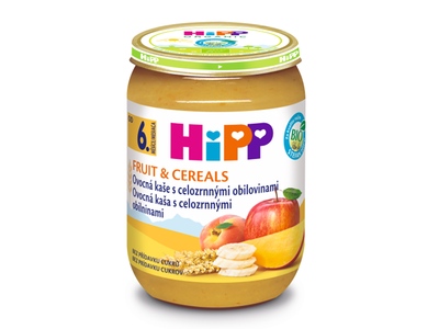 Hipp BIO Ovoce a Cerealie Ovocná kaše s celozrnnými obilovinami 190 g Hipp BIO Ovoce a Cerealie Ovocná kaše s celozrnnými obilovinami 190 g