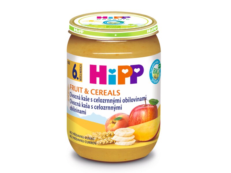 Hipp BIO Ovoce a Cerealie Ovocná kaše s celozrnnými obilovinami 190 g