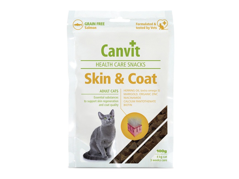Canvit Snacks Cat Skin & Coat 100 g