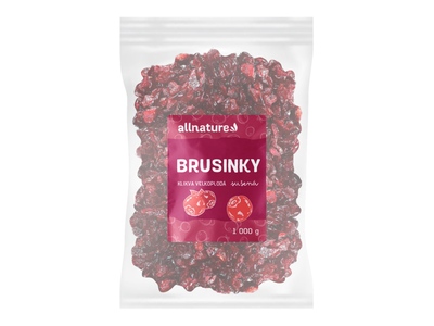 Allnature Brusinka (klikva) sušená 1000 g Allnature Brusinka (klikva) sušená 1000 g