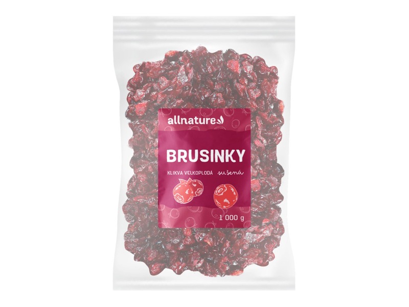 Allnature Brusinka (klikva) sušená 1000 g Allnature Brusinka (klikva) sušená 1000 g