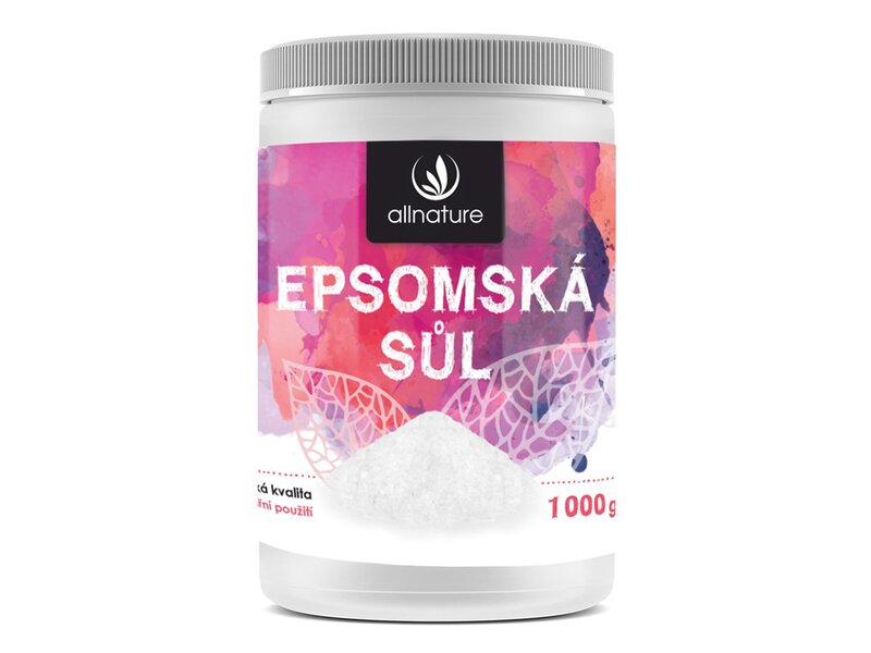 Allnature Epsomská sůl 1000 g Allnature Epsomská sůl 1000 g