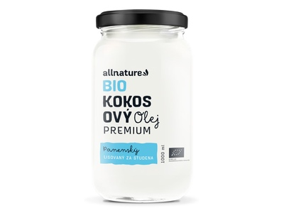 Allnature Kokosový olej panenský BIO 1000 ml