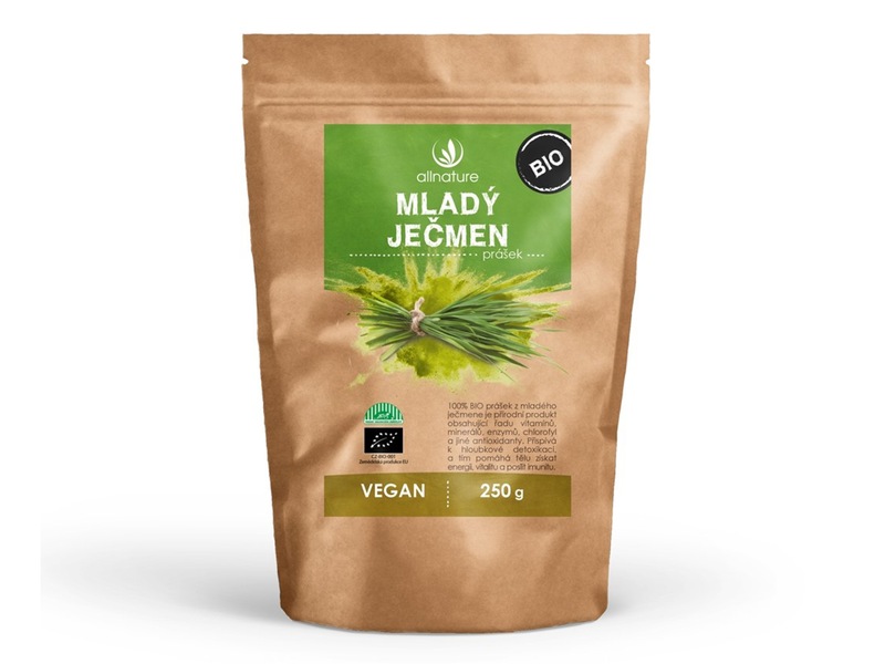 Allnature Mladý ječmen prášek BIO 250 g