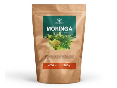Allnature Moringa prášek RAW 200 g