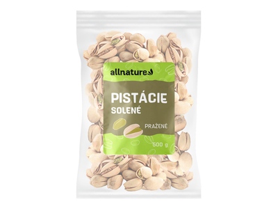Allnature Pistácie pražené solené 500 g 