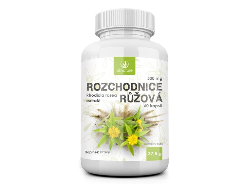Allnature Rozchodnice růžová 500 mg 60 kapslí