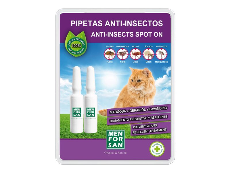 Menforsan Antiparazitní pipety pro kočky 2x1,5 ml