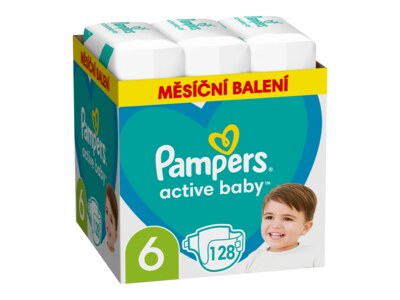 Pampers Active Baby Monthly Box vel. 6 (13-18 kg) dětské plenky 128 ks